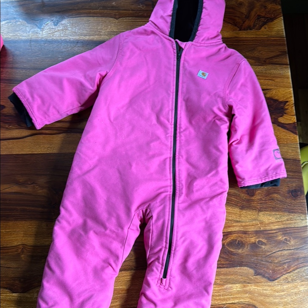 Carhartt Kids Pink One Piece Snowsuit